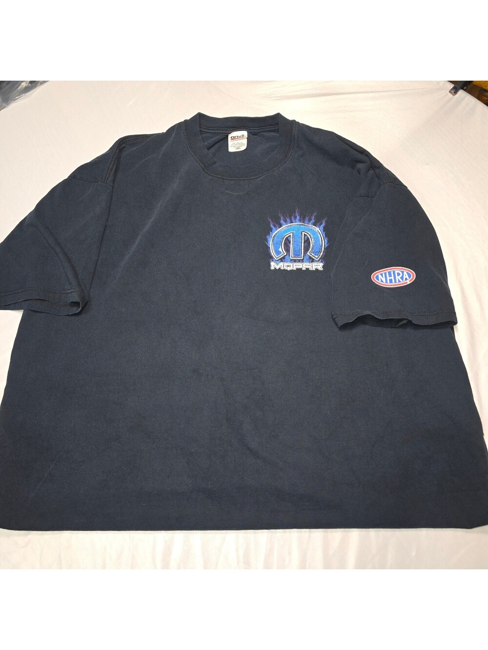 Vintage Y2K Mopar Racing T Shirt 3XL Anvil Tag NHRA Barbed Wire Heavy Graphic